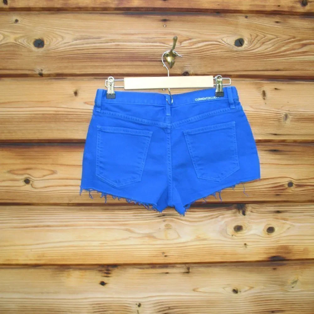 NWOT  Current Elliot Blue The Boyfriend  Mid Rise Shorts